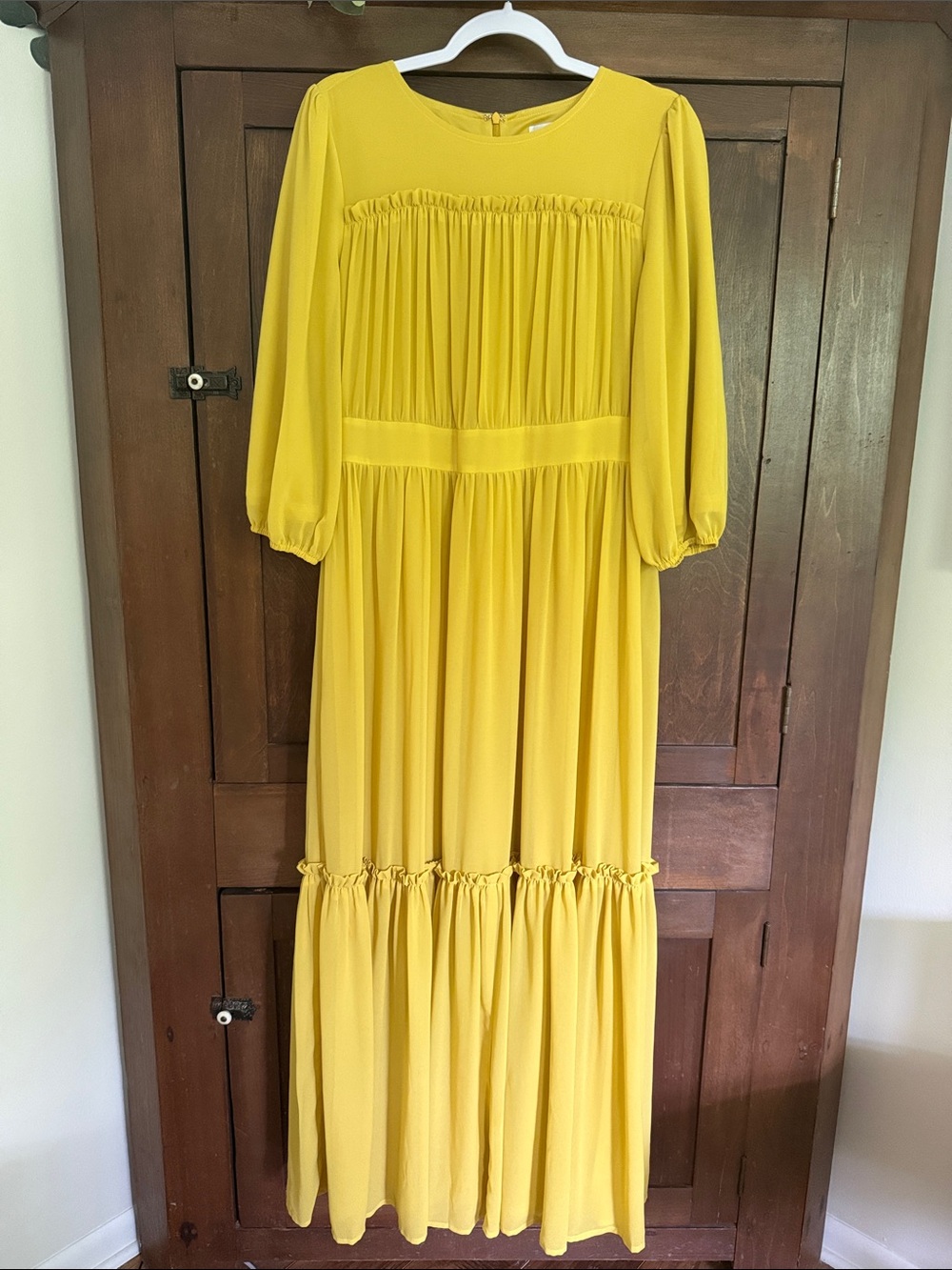 Honeysuckle Hillside Maxi Dress - Lemon Yellow